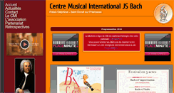 Desktop Screenshot of cmi-bach.com